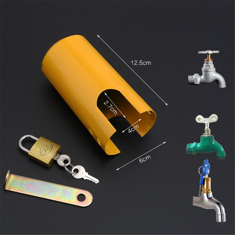 Candado antirrobo para grifo de agua, bloqueo de interruptor de agua, cerradura protectora multifunción para patio y exteriores