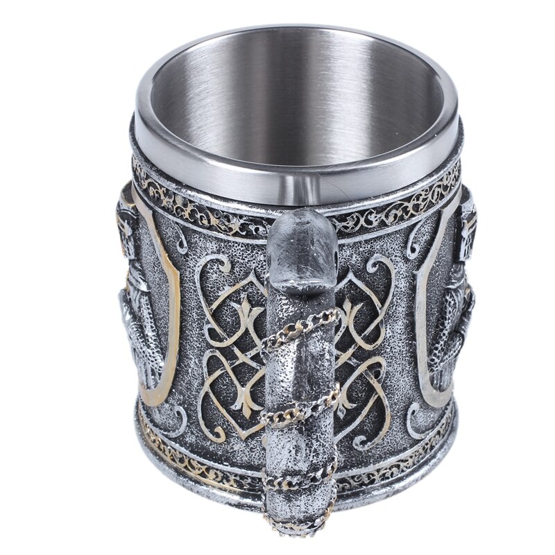 Middeleeuwse Tempeliers Crusader Knight Mok Pak Van Armor Ridder Van De Cross Bier Stein Tankard Koffie Cup