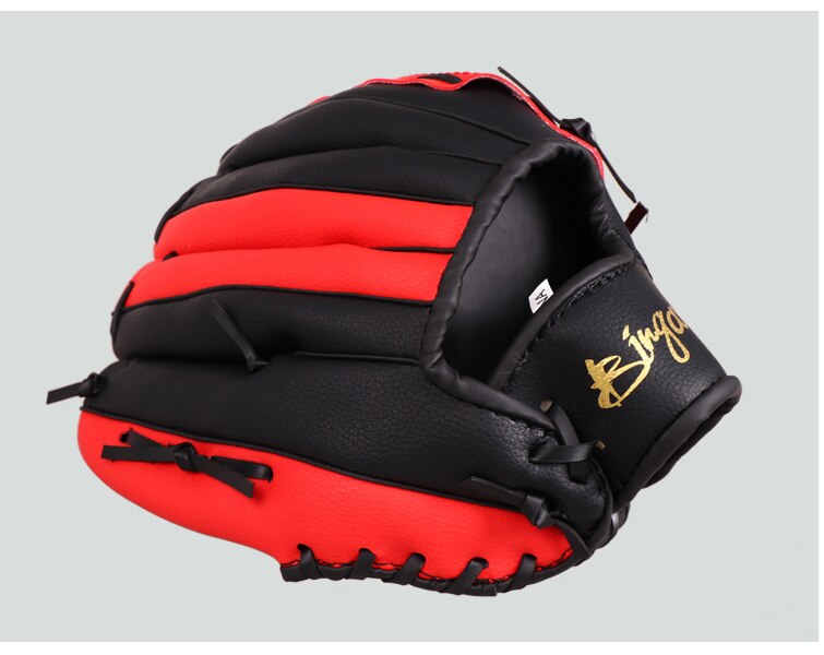 PU Leder Braun Baseball Handschuh weicher Ball draussen Team Sport Verknüpfungen Hand Baseball Praxis Ausrügestochen