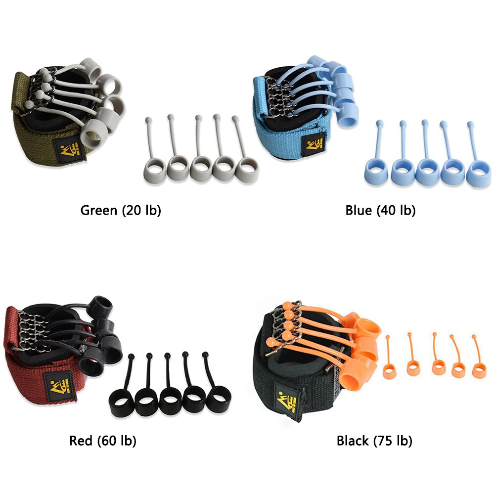 Finger Gripper Strength Trainer Extensor Exerciser Finger Flexion Extension Training Device With Resistance Band Finger Strength