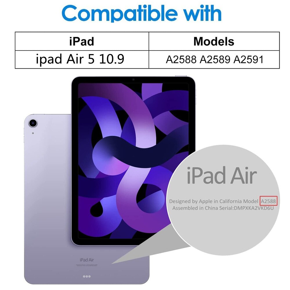 Osłona ekranu ze szkła hartowanego dla iPad powietrza 4 10.9 iPad 3 2 6 7 8th Pro 9.7 10.2 10.5 11 Cal Mini 5 7.9 Tablet folia ochronna: ipad Air 5 10.9 2022