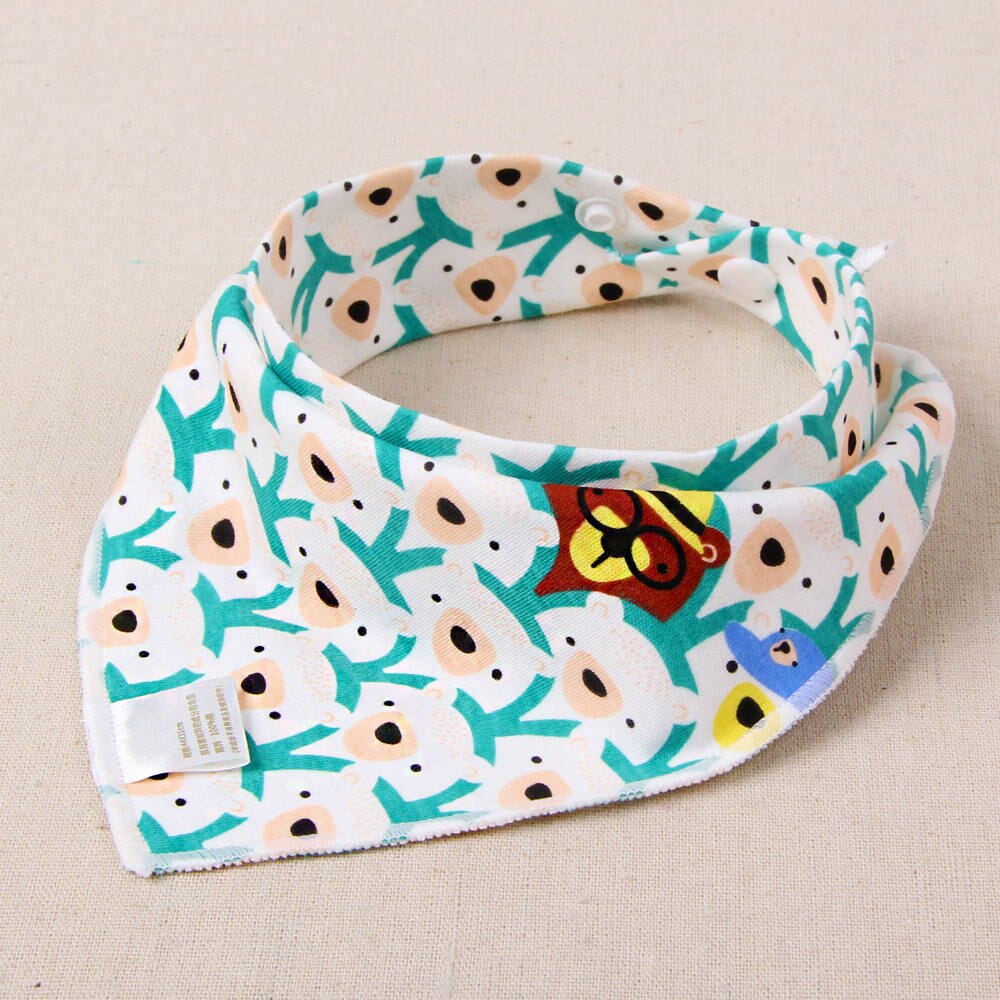 Bavaglino neonato Della Ragazza del Ragazzo Bandana Acqua Assorbe Bib Burp Triangolo di Stoffa Sciarpa Del Bambino Del Cotone Burp Del Bambino Di Natale Accessori: 6