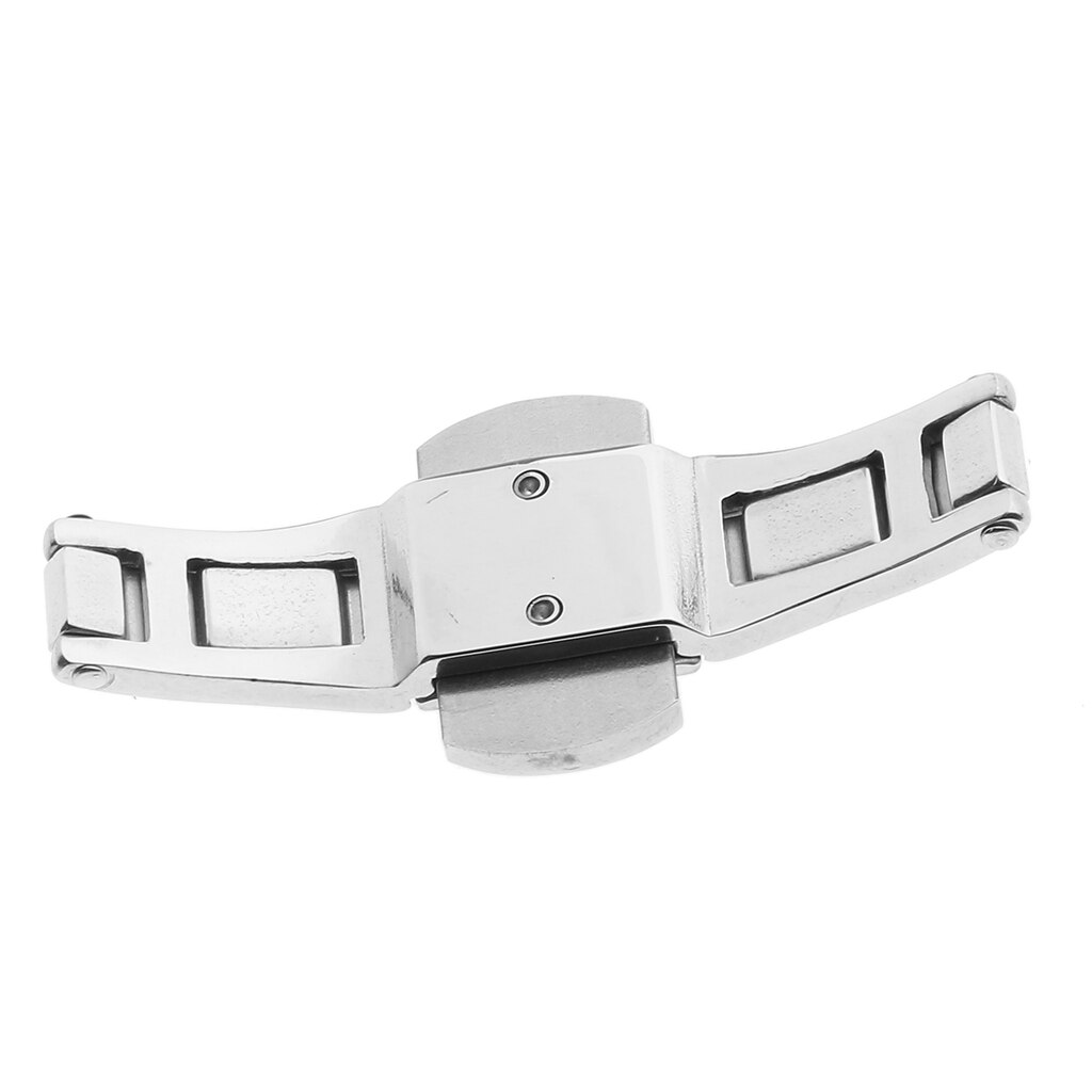 Watch Butterfly Clasp Deployment Buckle Watch Repair Tools Silver15 x 4mm