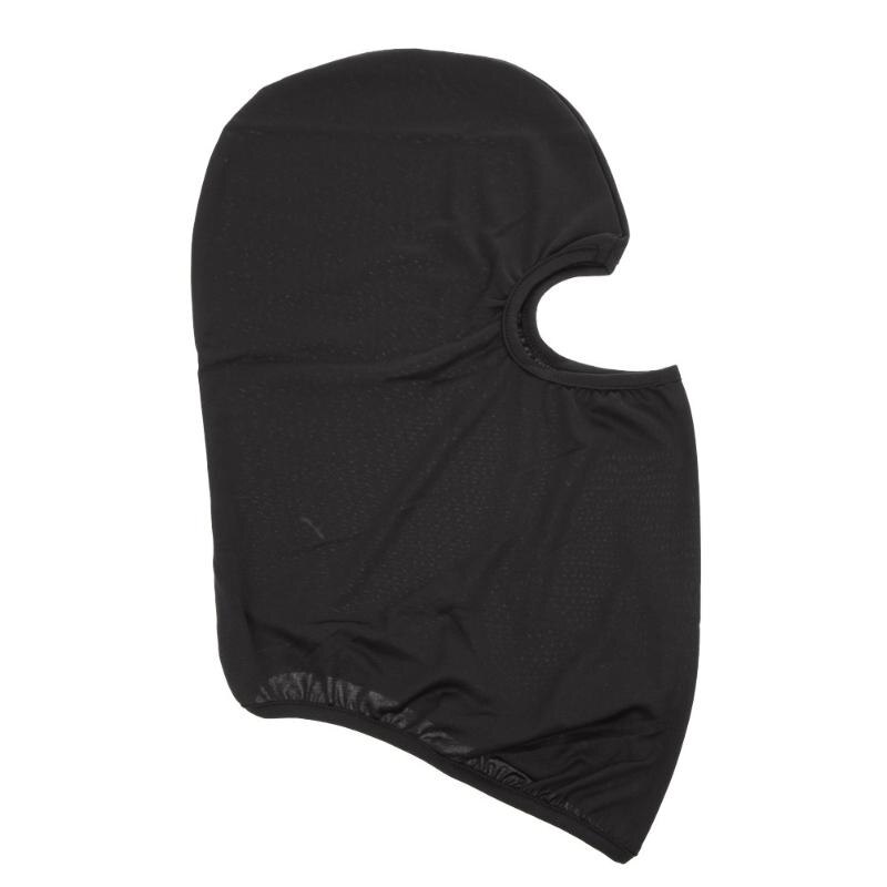 Cycling Masks UV Protection Motorcycle Full Face Mask Outdoor Balaclava Soft Neck Face Cover Ski Mask Training Mask Accessories: black