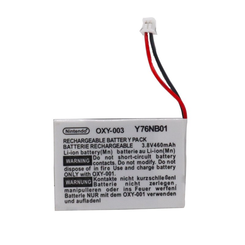 Oeny 460 mah 3.8v genopladeligt lithium-ion batteripakke til nintendo gbm game boy micro