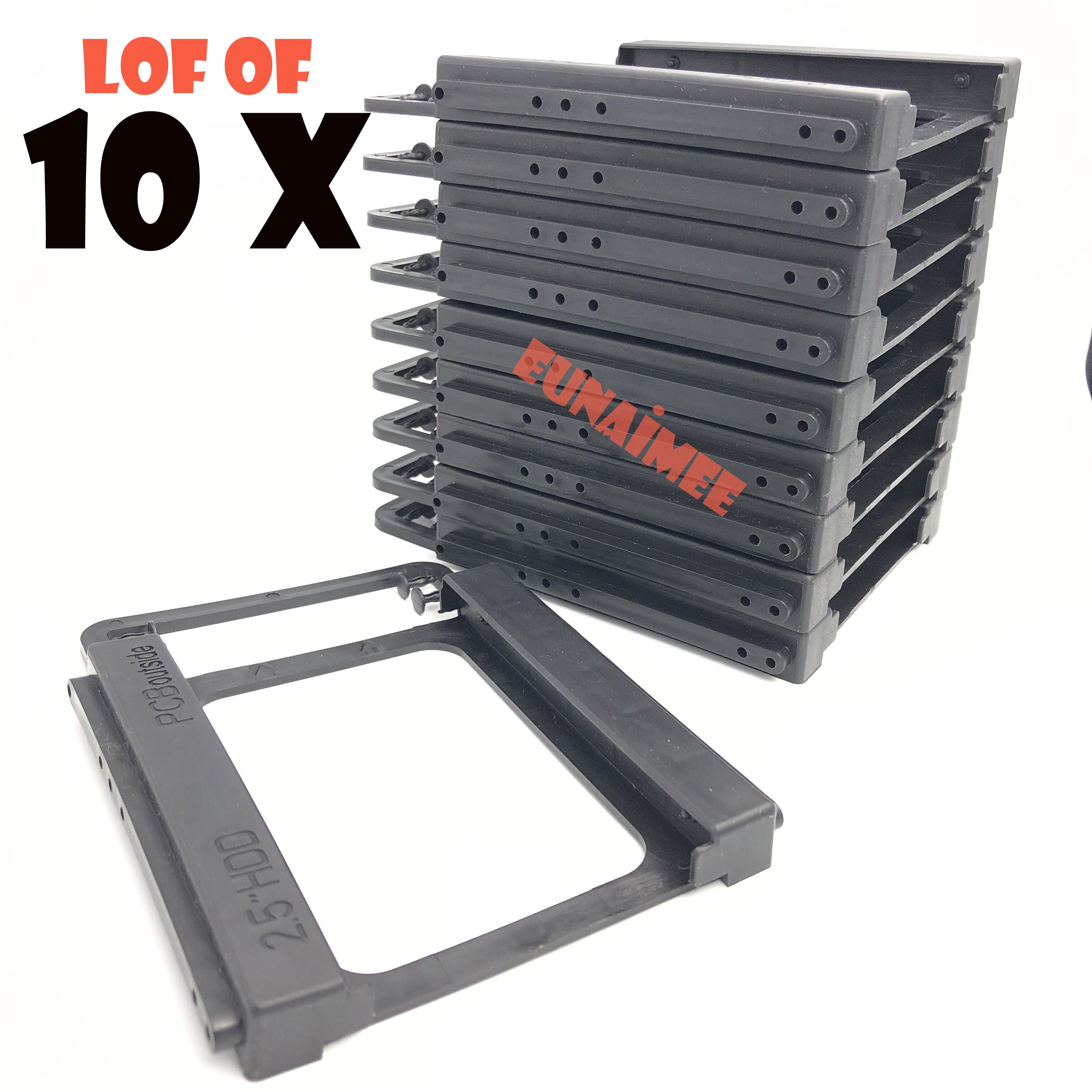 Kit de montaje de disco duro portátil SSD, soporte adaptador de plástico, AMLI-UEV, 2,5 pulgadas a 3,5 pulgadas