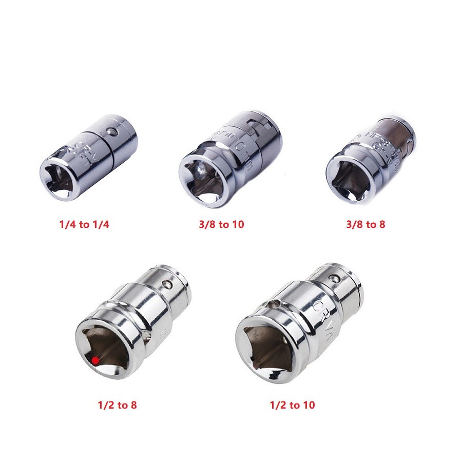 1/4 Ratchet Socket Adapter Universal Socket Hex Bit Holder Converter Wrench Hand Tools Set Repair Tools