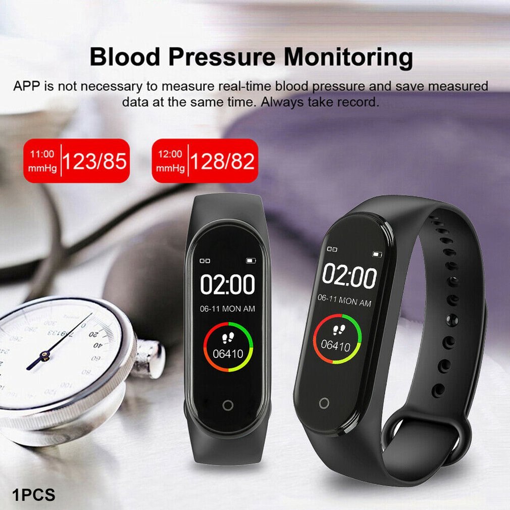M4 Smart Armband 0.96Inch Kleurenscherm Slimme Horloge Sport Band Gezondheid Slaap Tracker Motion Hartslag Bluetooth Smart Armband