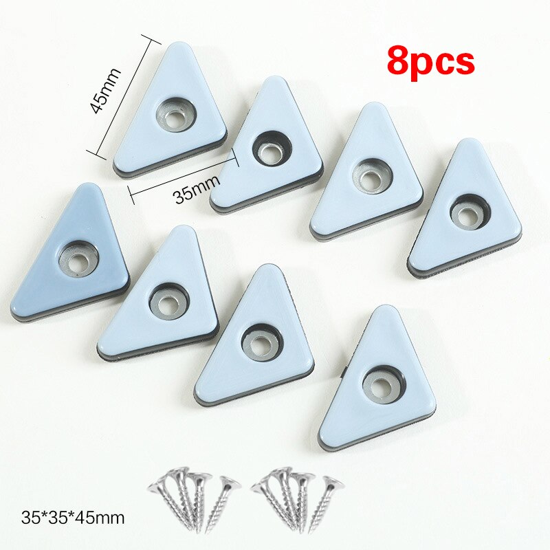 8 sztuk przezroczysta guma antypoślizgowa noga od krzesła czapki ochraniacze na nóżki sofa stóp obejmuje podłogowe nóżki robić mebli podkładka ochronna ze śrubami: 08