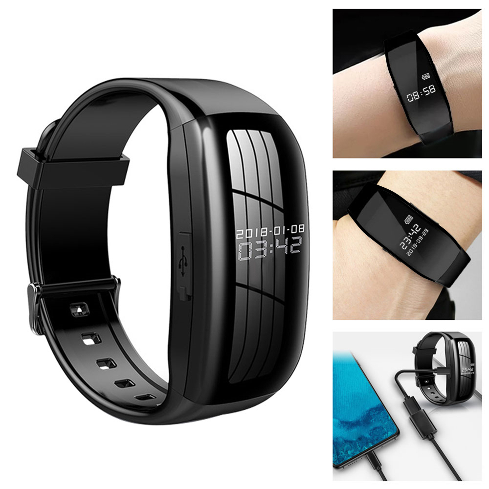 8-256GB Video Mini Camera Horloge Audio Voice Recorder Armband USB Flash Driver Dictafoon Lawaai verminderen geluidsopname polsband