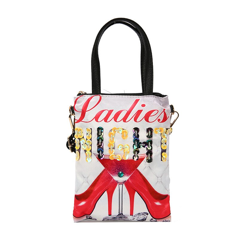 Leren damestassen en handtassen met pailletten, crossbody tas, schoudertas voor dames, casual tas: F