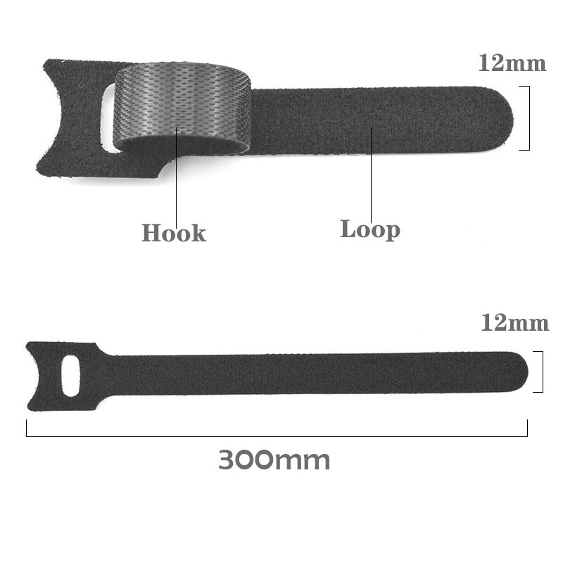 50pz fascette adesive per nastro di fissaggio fascette magiche gancio ad anello bastone bulcker cintura fascio filo linea cavo cinturino
