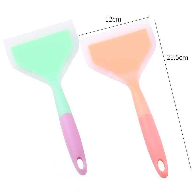 Silicone Kitchen Ware Cooking Utensils Spatula Beef Meat Egg Kitchen Scraper Wide Pizza Cooking Tools Shovel Non-stick