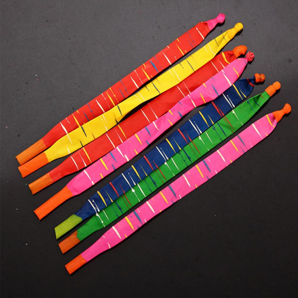 100PCS Long Rocket Balloons Inflatable Flying Rocket Balloons Children Birthday Party Decoration Latex Balloon Classic Toys