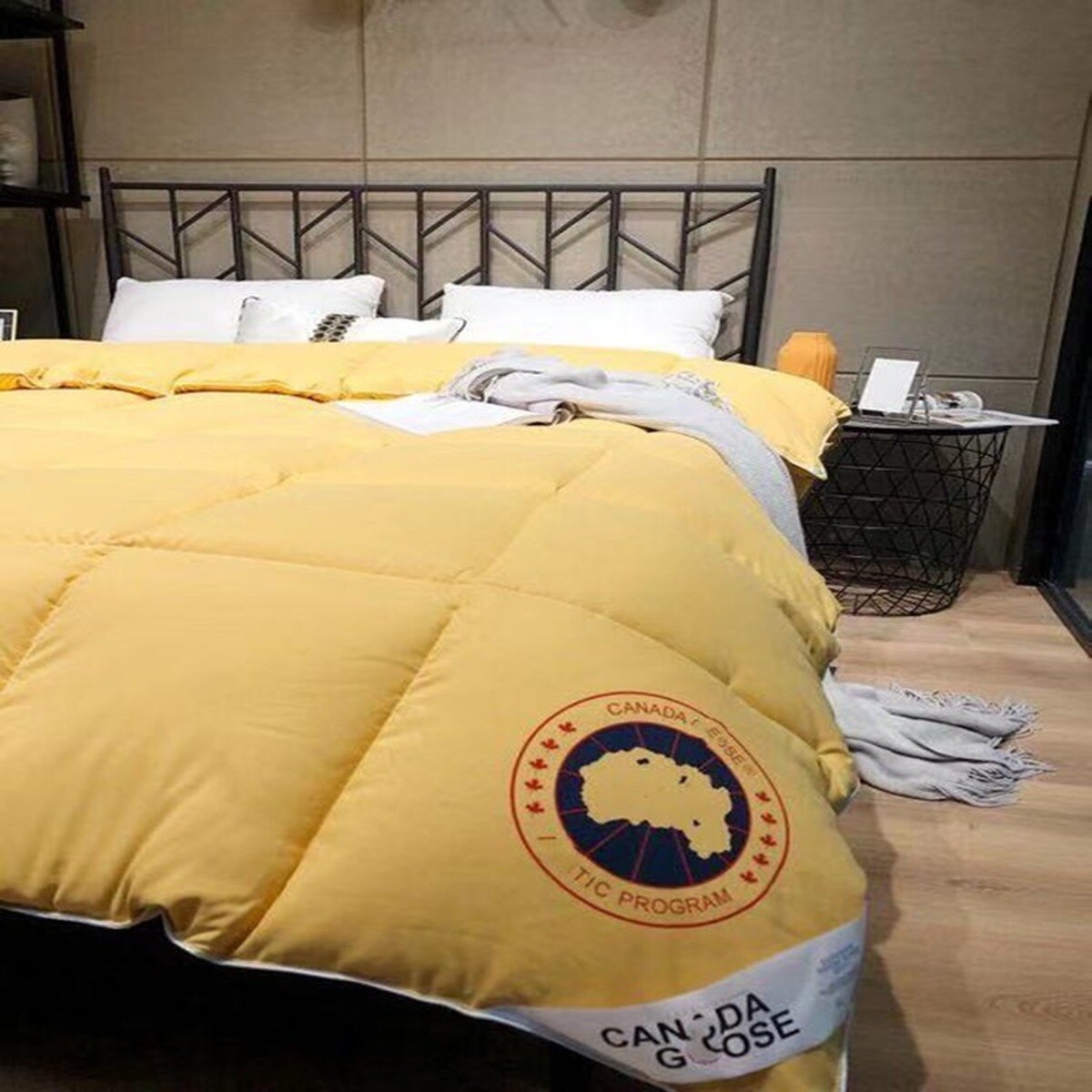 Pure Katoenen Dekbedovertrek Met Dikke Warme Gans Eendendons Voor Herfst En Winter Veer Quilts