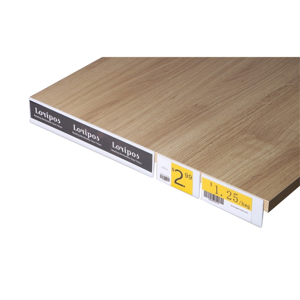 Shelf Edge Name Card Holder Paper Snap Price Talker Signs Clip Display Rack Data Strip Label Holder Adhesive