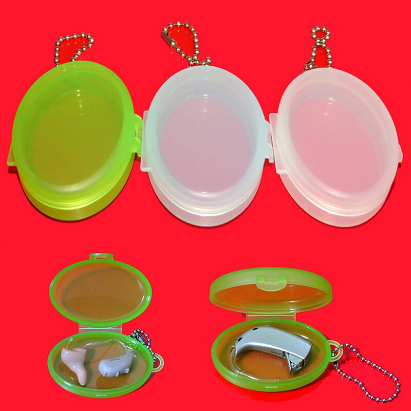 Oval 7 Days Weekly Plastic Box Key Chain Pill Tablet Pill Medicine Container Case Pill Box Splitters Color