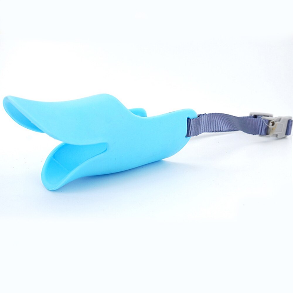 masque muselière de canard en Silicone pour petits et grands chiens, Anti-morsure, accessoires pour chiens aboyants,: blue / S-2.5-4.5kg pets