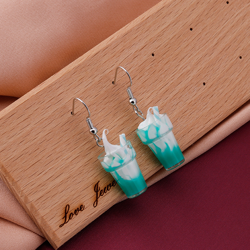 Cartoon 3D Hars Dobbelstenen Oorbellen Voor Vrouwen & Meisje Leuke Kinderen Snoep Kleur Bungelt Diy Sieraden: Kobalt Violet