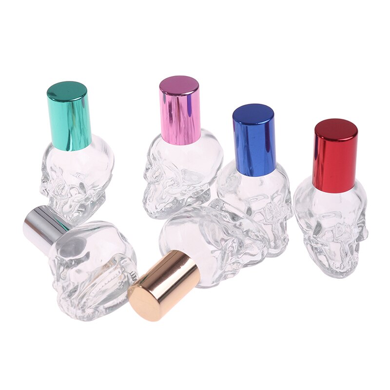 Mini Essentiële Olie Stalen Roller Glazen Parfumflesjes Goud Zilver Zwart Reiziger Lege Hervulbare Flessen Opslag Container