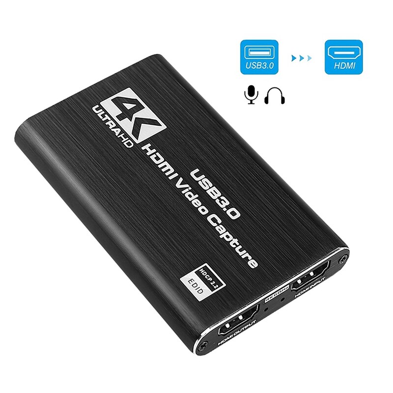 Hdmi video capture card 4k sn record usb 3.0 1080p 60 fps game capture device