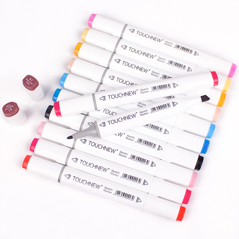 TOUCHNEW 30/40/48/60/80/168 couleurs Art marqueurs graphique dessin peinture alcool Art double pointe croquis stylo double marqueur stylo