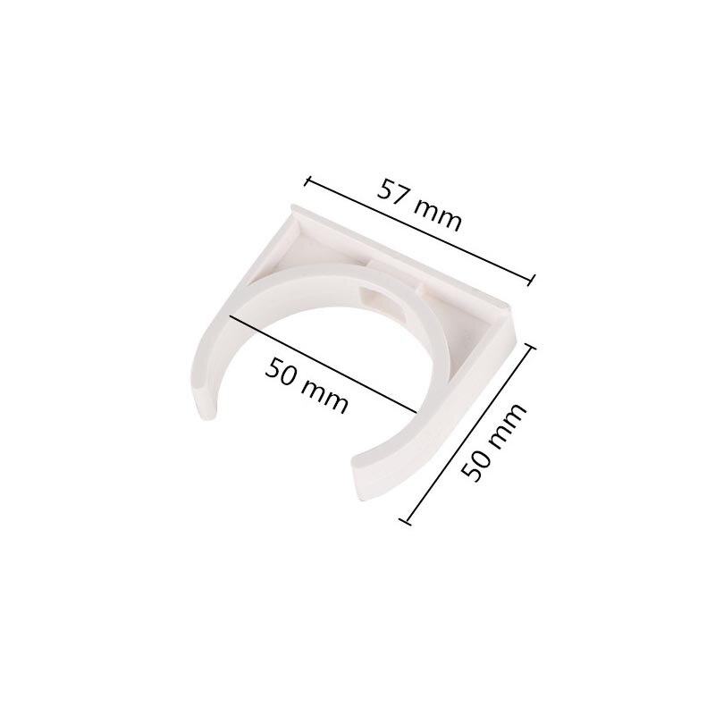 Garden Irrigation Water Pipe Clamps Outer Diameter 20/25/32/40/50mm PVC Pipe Fixed Clips Hose Hanger Supporter Brackets 5Pcs: 50mm