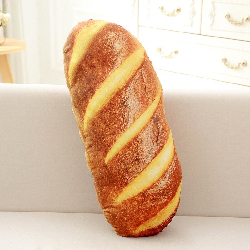 Zimmer Dekor Brot Kissen Plüsch Spielzeug Simulation Büro Kissen freundlicher Geburtstag Brot bilden Kissen Weiche Lenden Zurück Kissen: 40cm