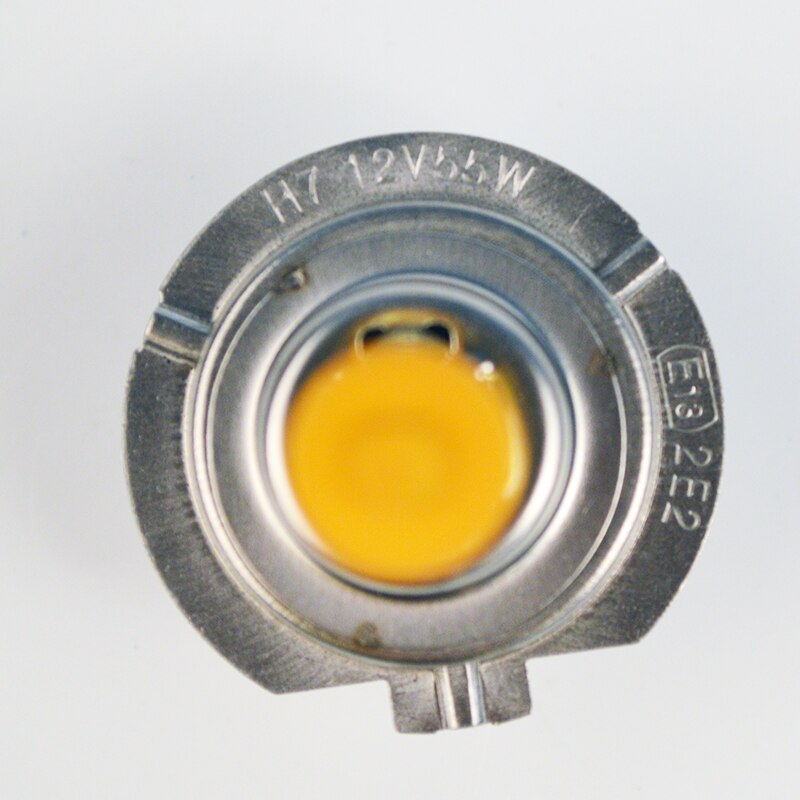 SINOVCLE 2 stks (1 paar) geel H7 Halogeenlamp 12 v 55 w 3000 k Quartz Glas Xenon Auto Koplamp Auto Lamp