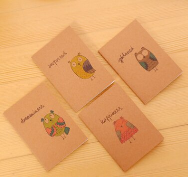 32 sidor kraftpapper retro 64k liten bok minifick anteckningsblock tom inner sida bil linje liten: A