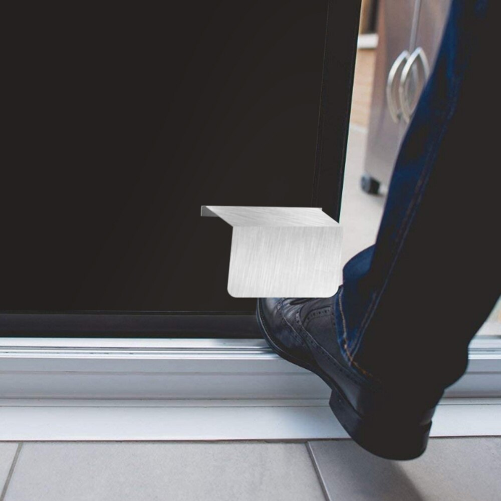 Hands Free Foot-operated Door Opener No Touch Open Tool Door Alloy Hygienic Sanitary Floor Handle Easily Open Doors