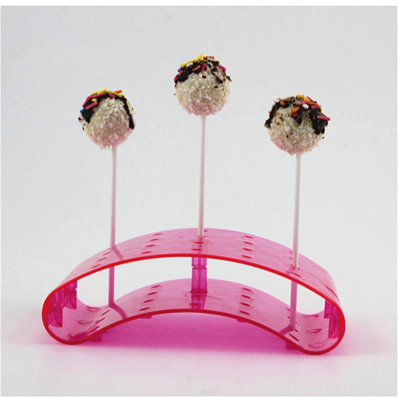 20 Gaten Cake Pop Lolly Stand Display Houder Bases Plank Diy Bakken Gereedschappen U-vormige Display Diy Bakvormen Taart Planken
