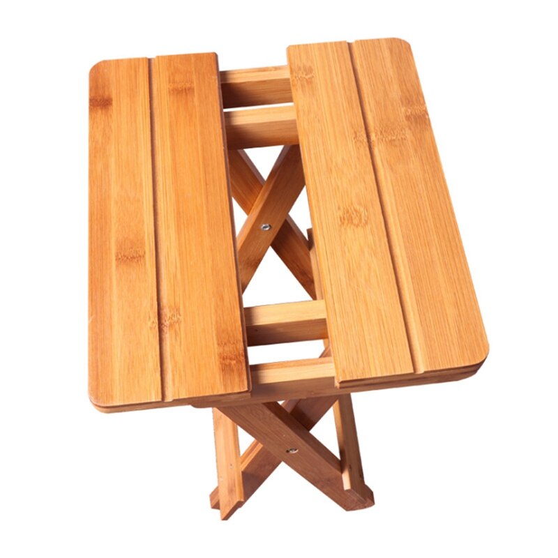 Solid Wood Fold Stool Portable Household Solid Trojan Mazar Outdoor Fishing Chair Small Bench Stool Square Stool