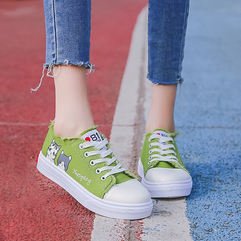 Kleurrijke damesschoenen canvas schoenen tijschoenen casual damesschoenen dames sportschoenen sneakers