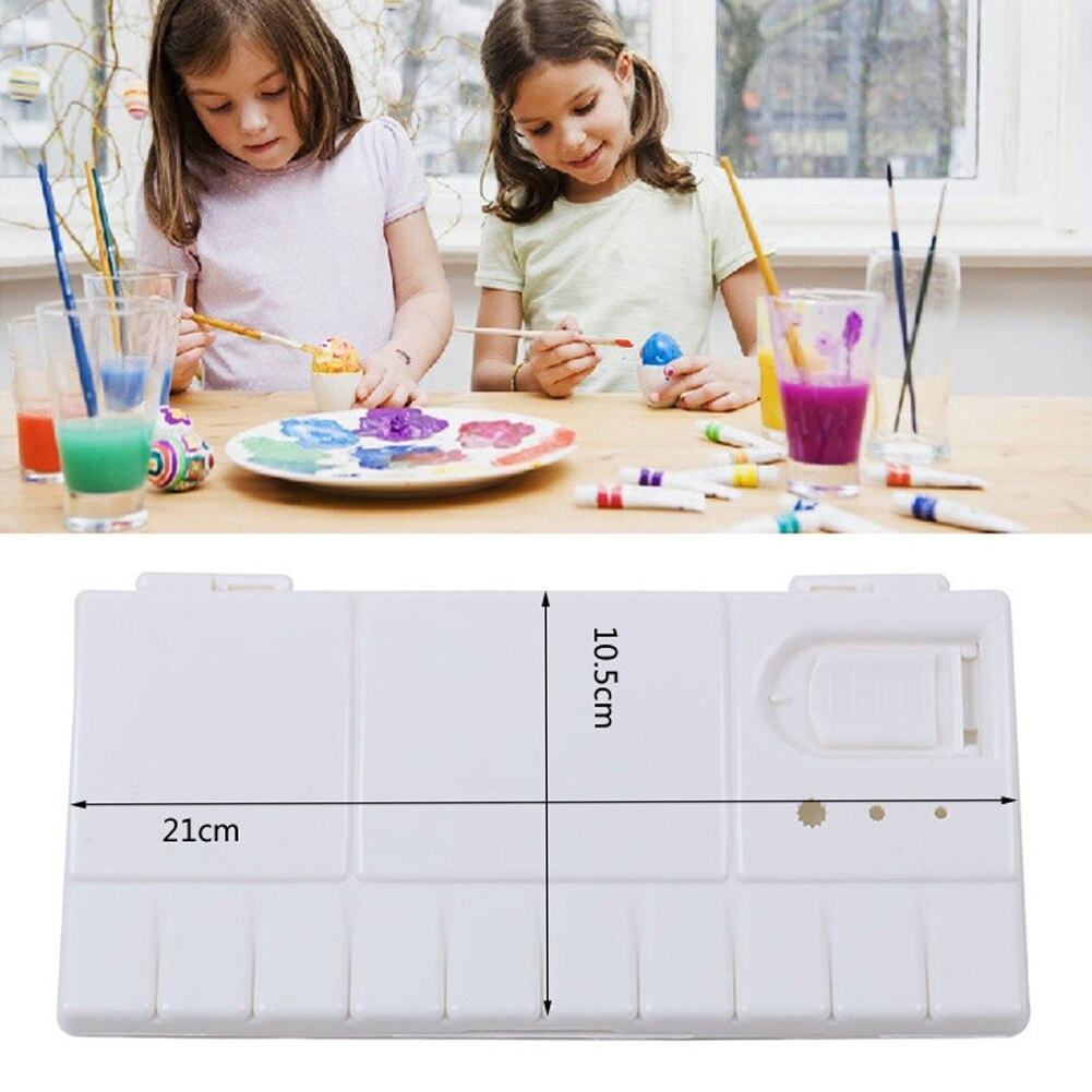 Opvouwbare Aquarel Paletdoos 24 Rasters - Plastic Verf Palet Voor Kunstenaars