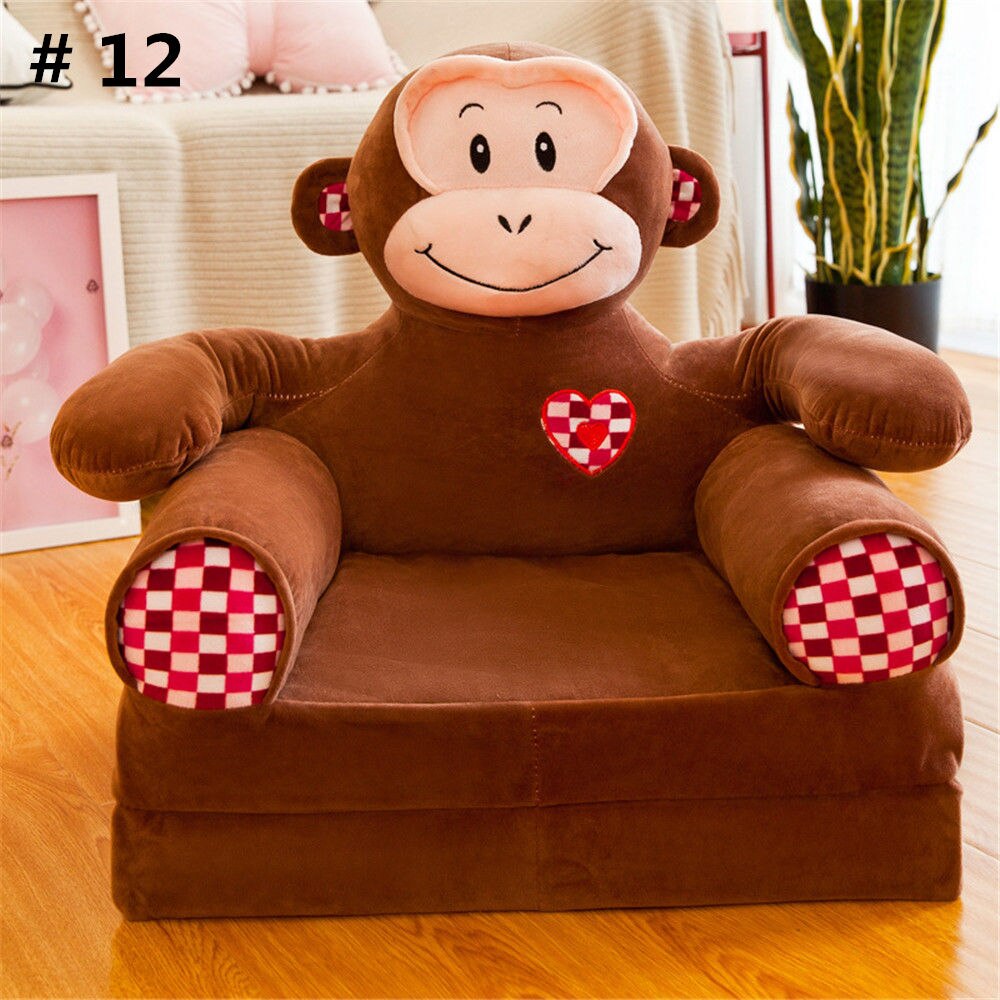 Baby Sofa Cover Geen Vullen Babyzitje multi-layer kinderen Sofa Cartoon Opvouwbare Kinderstoel Leuke Lui Persoon liggen Seat: Model 12