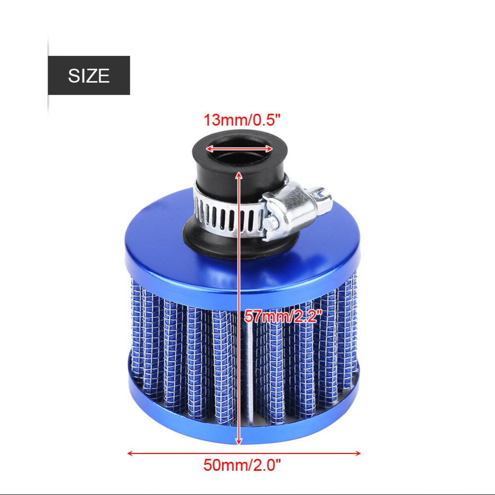 13mm Auto Cold Air Intake Filter Kit Carter Vent Cover Breather Auto Styling Luchtinlaatfilter Universal Auto Accessoires