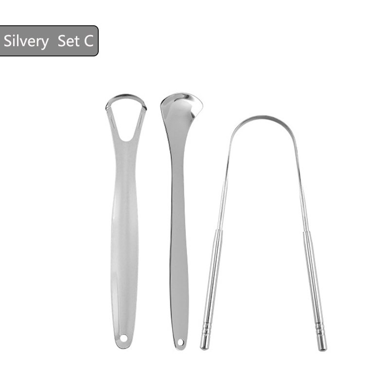 Stainless Steel Tongue Scrapper with Case，Tongue Scraper Cleaner for Adults & Kids Oral Hygiene Scrapper Cleaning Tools: Gold
