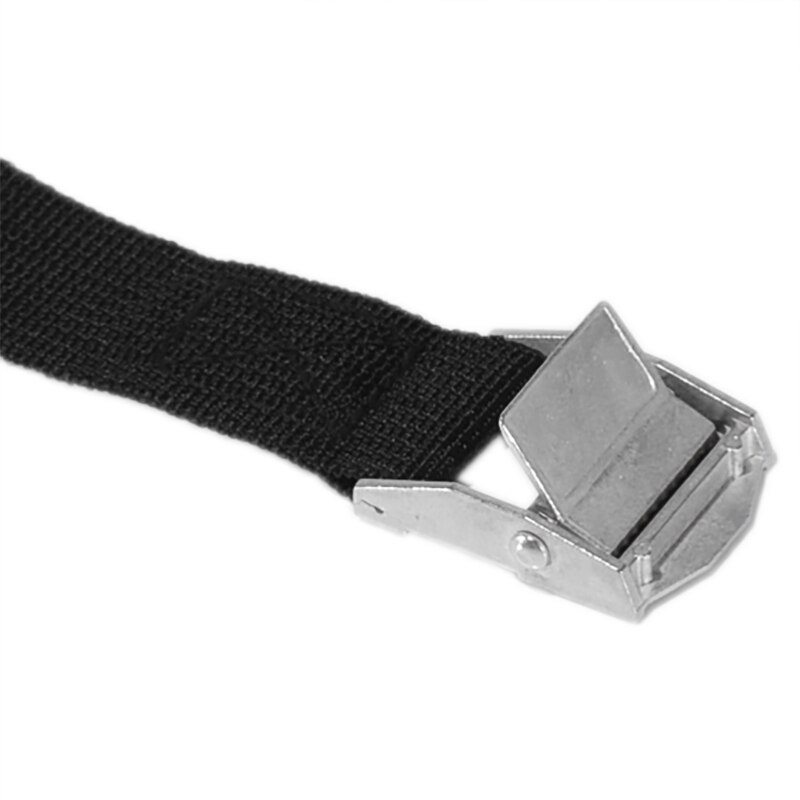 2.5 mx 25mm bilbagage bundet bilbagage fragt surringsbånd zinklegering nylon spænderem sort spændetov