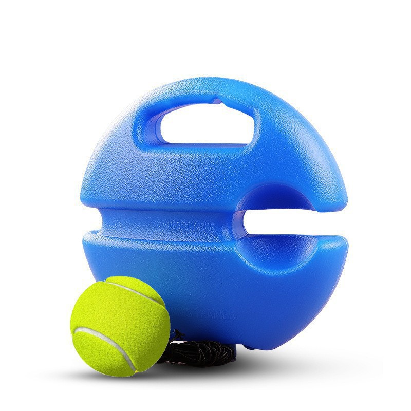 Professioneller Tennis-Rückpralltrainer - Basis mit Elastikseil & Ball für Selbsttraining