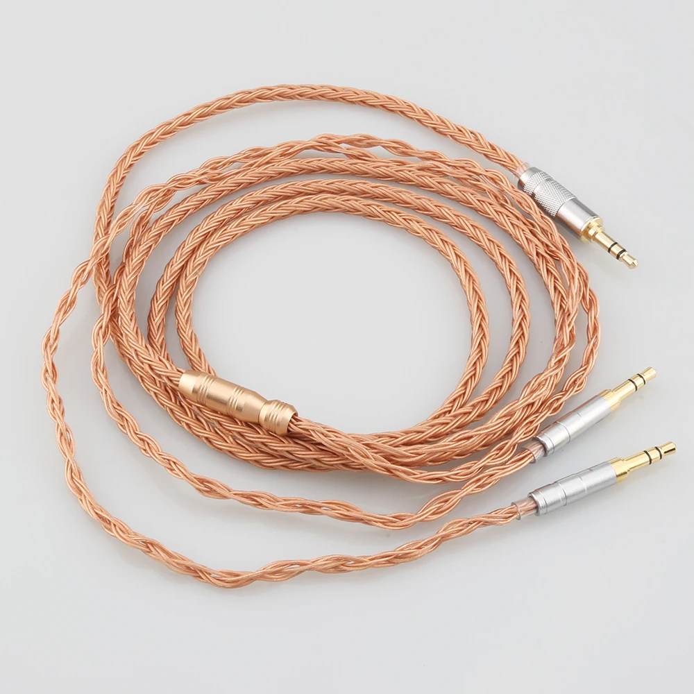 HIFI 2,5mm 3,5mm 4,4mm XLR ausgewogen 16 Ader 99% 7N OCC Kopfhörer Kabel Für Denon Ah-D7200 Ah-D5200 Ah-D9200 3,5mm Kopfhörer Stift