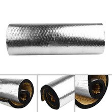 100*50*2cm Foam Car Sound Vehicle Mat Damping Mat Waterproof Silver Flexible