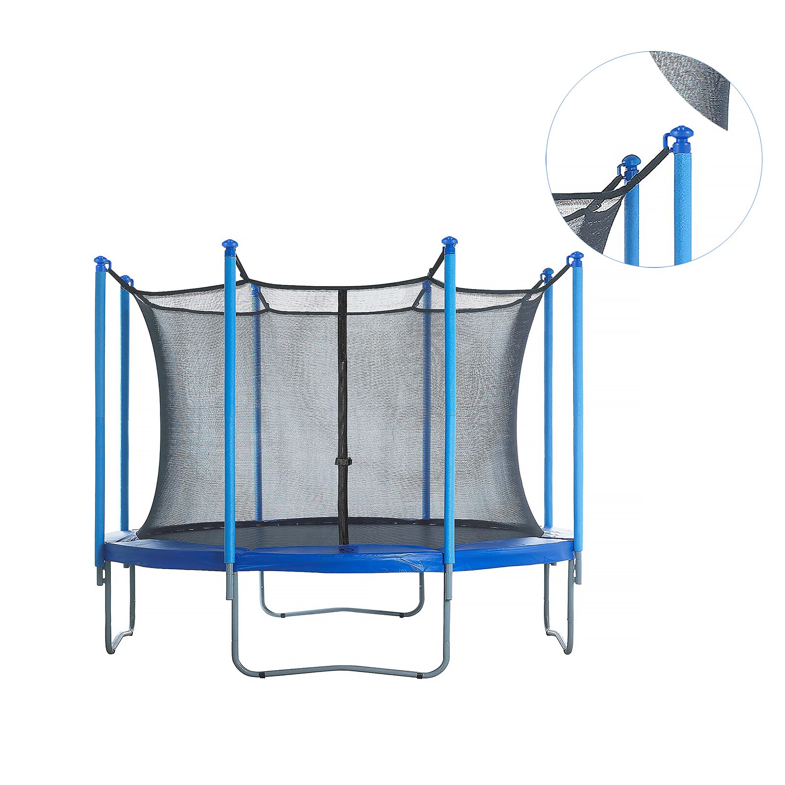 8Pcs Trampoline End Cap Pp Plastic End Caps 2.5Cm Diameter Behuizing Pole Cap Voor Trampoline Netto Polen Lichtgewicht en Duurzaam