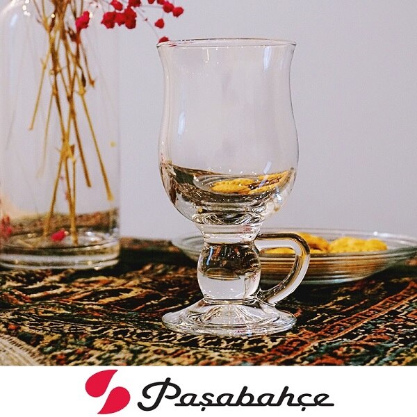 Coffee Cup Glass, Irish Tea Cup Drinking Cup, Special Short Foot Cup, Imported from Turkey: Default Title