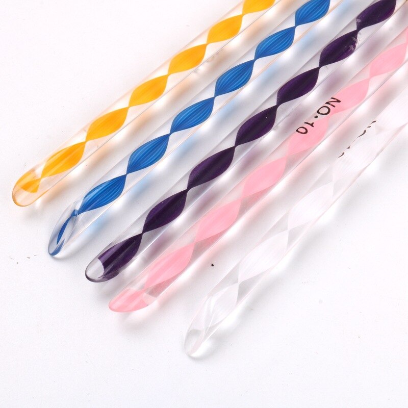 Jk (KL-5) acryl Brush Tool Manicure Gesneden Geschilderd Pen 5 Sets Van Lichttherapie Pen Acryl Spiraal Pen Kristal Pen Nail Pen