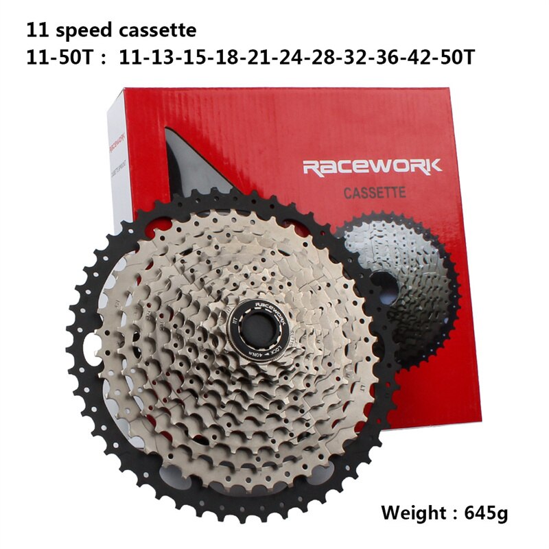 RACEWORK Kassette MTB 10 11 12 geschwindigkeit mountainbike racing reise kettenrad fahrrad freilauf: 11speed11 50T silver
