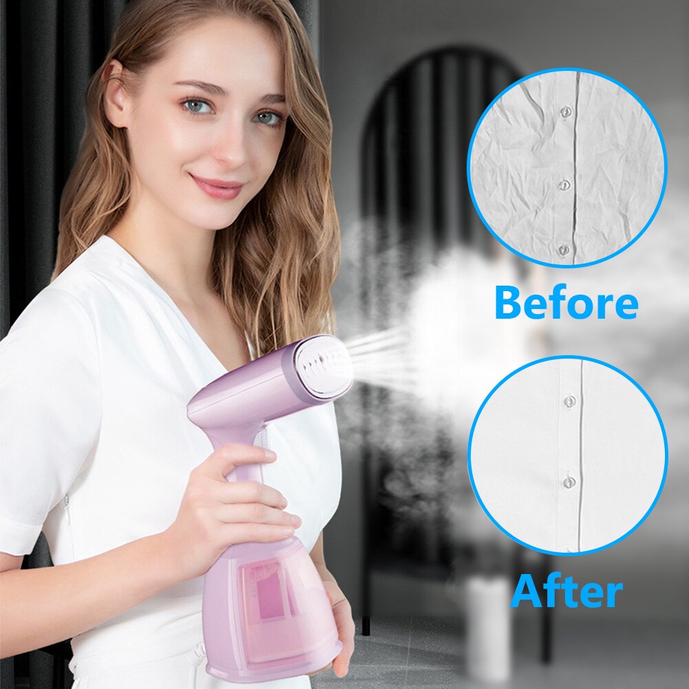 Portable Hand Held Electric Cleaner Handheld 1500W Powerful Garment Steamer Clothes Quick Fabric Brush Machine for Home Travel