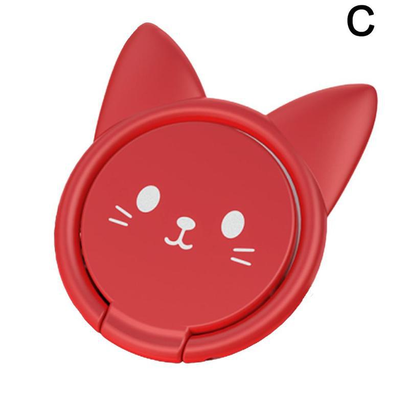 Metalen Vinger Ring Houder Mobiele Telefoon Smartphone Autohouder Accessoires Beugel Leuke Auto Mount Bracket Stand Stand Magnetische B0V6: C