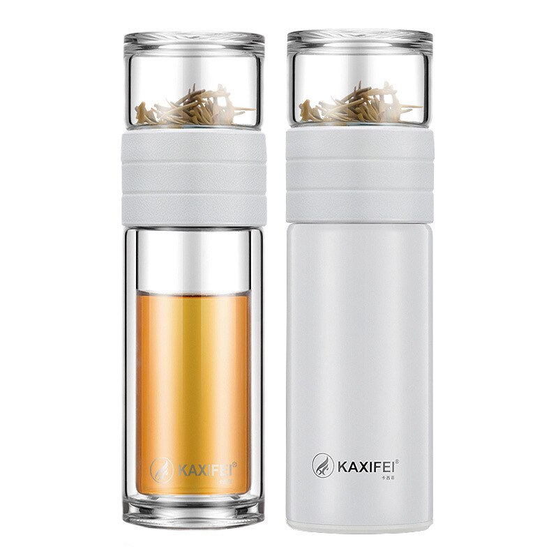 Termo de vidrio para infusiones, taza térmica para infusiones de acero inoxidable, novedad