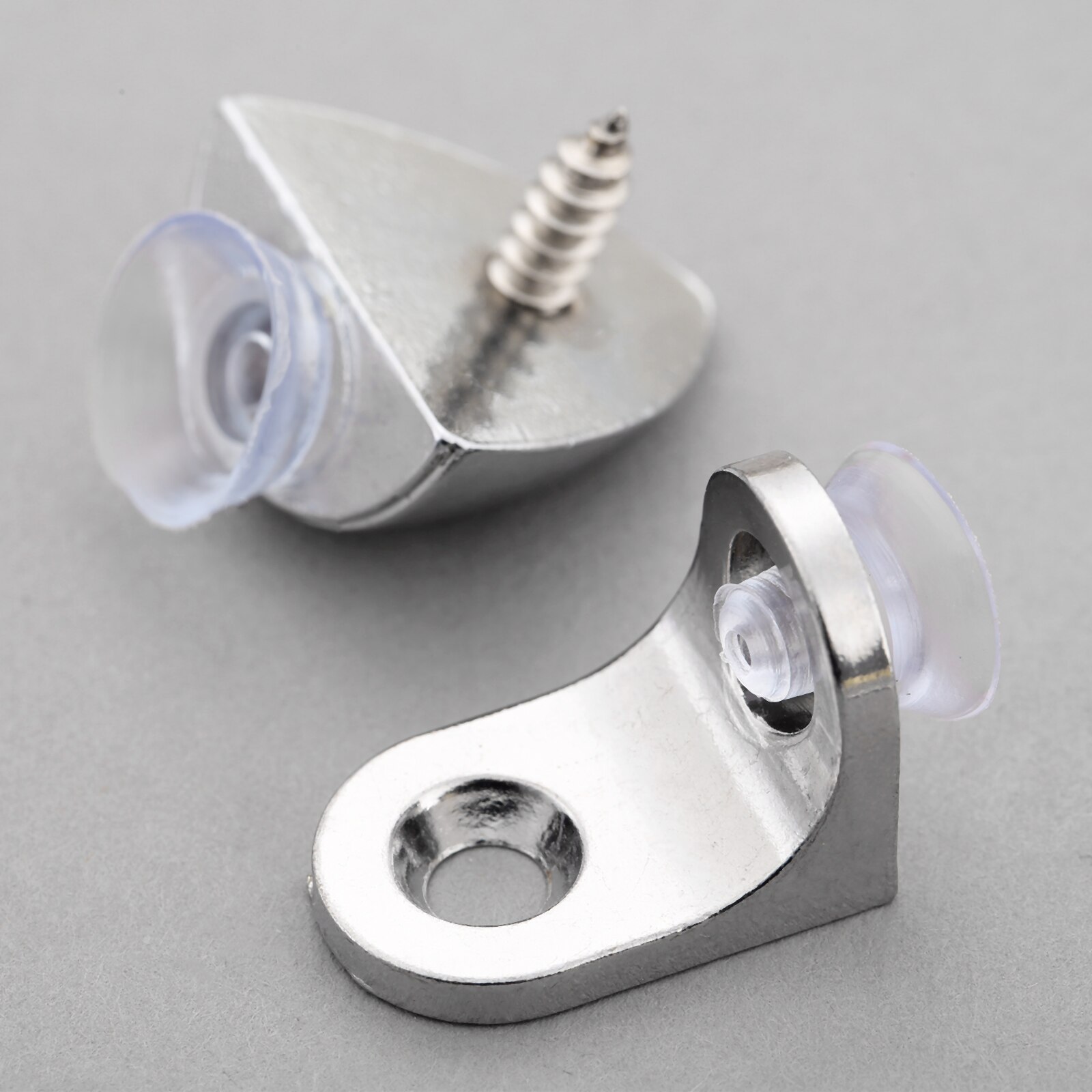 10Stck Saugnapf Basis Unterstützung Halfter Für Zink Legierung Metall Platte Glas Regal Montage w/Schrauben